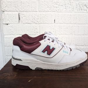 New Balance 550 Burgundy Cyan Men's Size 13 with Box XGUC